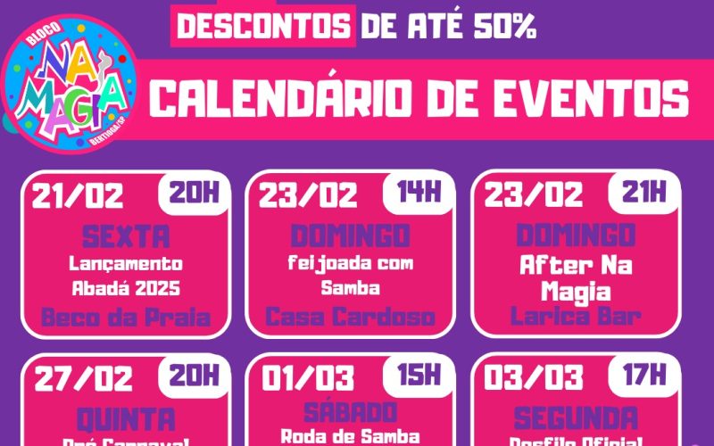 Calendário de Eventos 2025